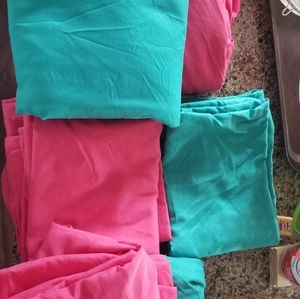 Green and pink full size complete sheet set